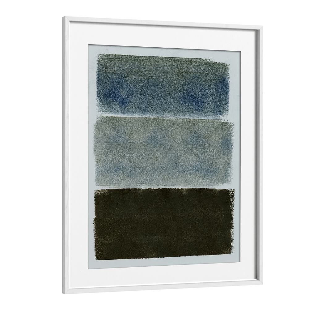Elevate your space with the ABSTRACT COLORFIELDS I, vibrant abstract paintings in calming hues of blue and green.