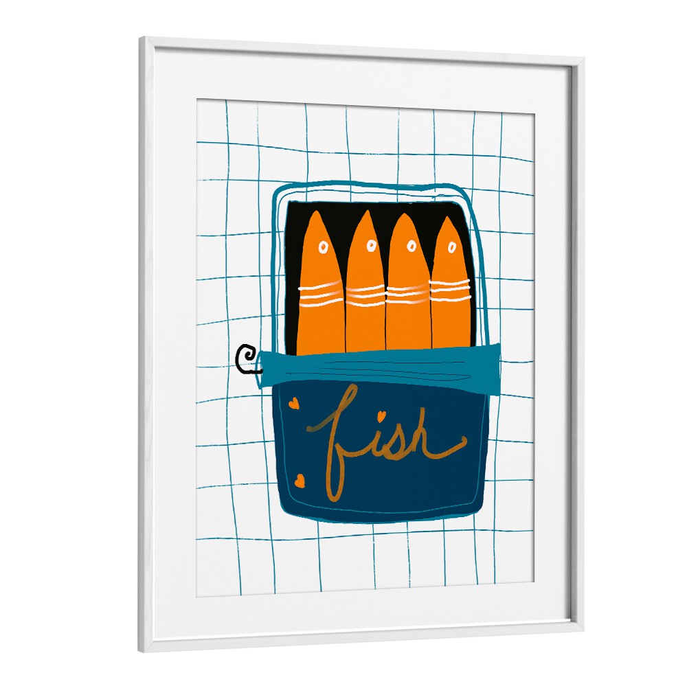 TINNED FISH II , KITCHEN POSTERS , KITCHEN ART PRINTS