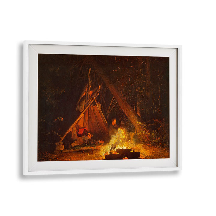 CAMP FIRE (1880) , VINTAGE PAINTINGS