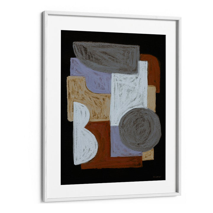 CHALKS AND SHAPES I , GEOMETRIC ART PRINTS
