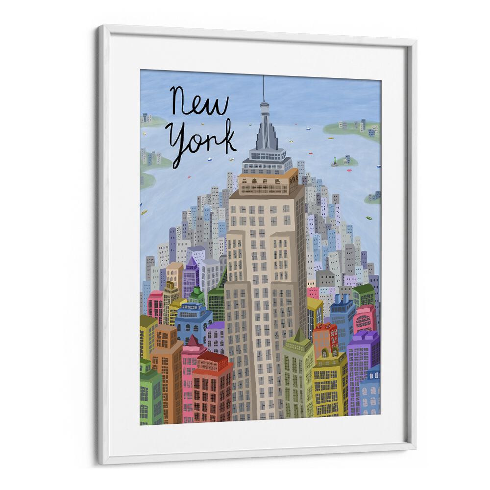 VIEW OF  EMPIRE STATE BUILDING  MANHATTAN BY CARLA DALY, TRAVEL POSTER