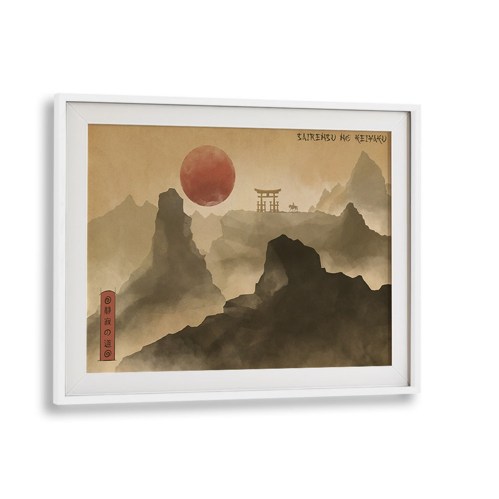 Serene landscape featuring the PACT OF SILENCE, JAPANESE PAINTINGS, enhancing tranquility for your space.