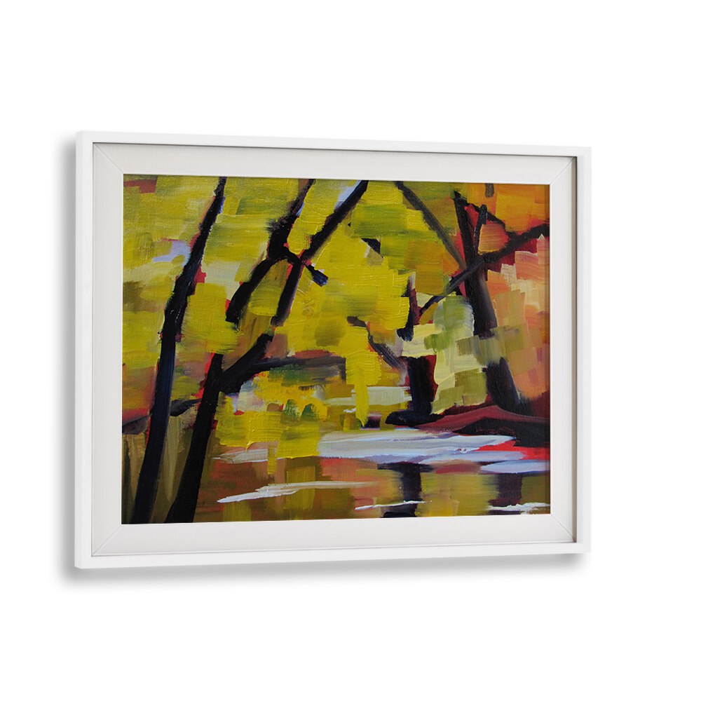 BULLS ISLAND IN AUTUMN , LANDSCAPE PAINTINGS