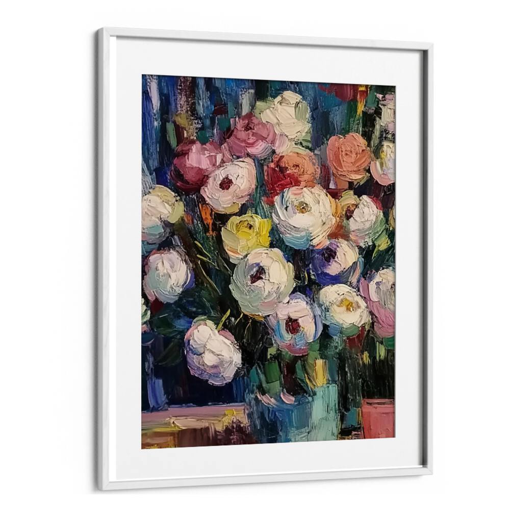 Vibrant floral artwork, FLOWER IN A VASE II, enhances any space with its elegant design and natural beauty.