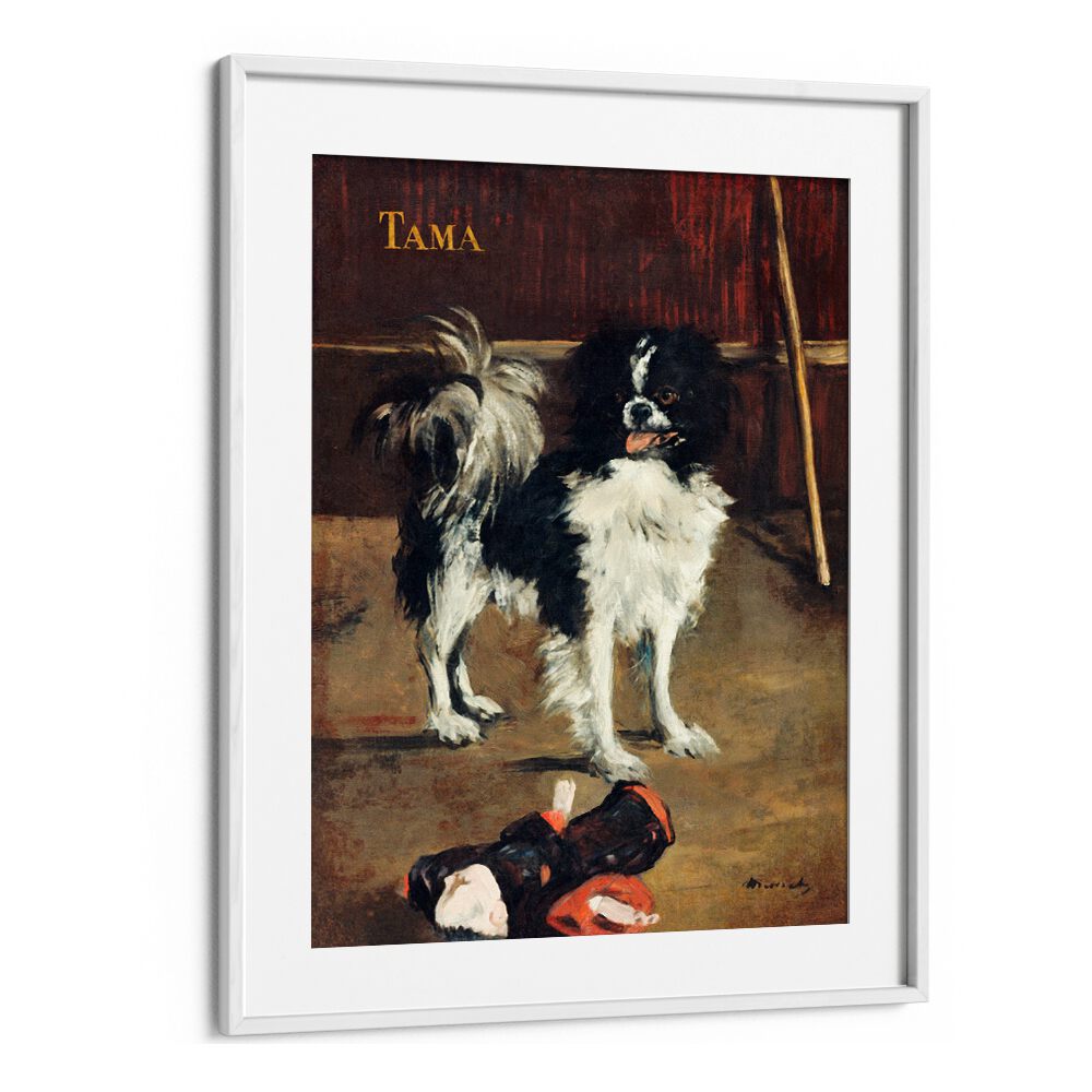 TAMA, THE JAPANESE DOG (1875) BY EDOUARD MANET , VINTAGE PAINTINGS