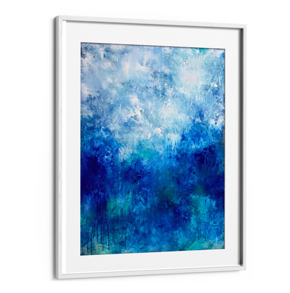 Stunning ABSTRACTION DESIGN X, ABSTRACT PAINTINGS featuring bold blues, perfect for transforming your living space.