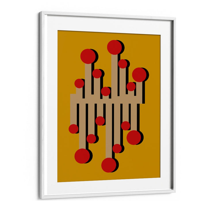 THE 1968 TELEPHONIST MUSTARD , GEOMETRIC ART PRINTS