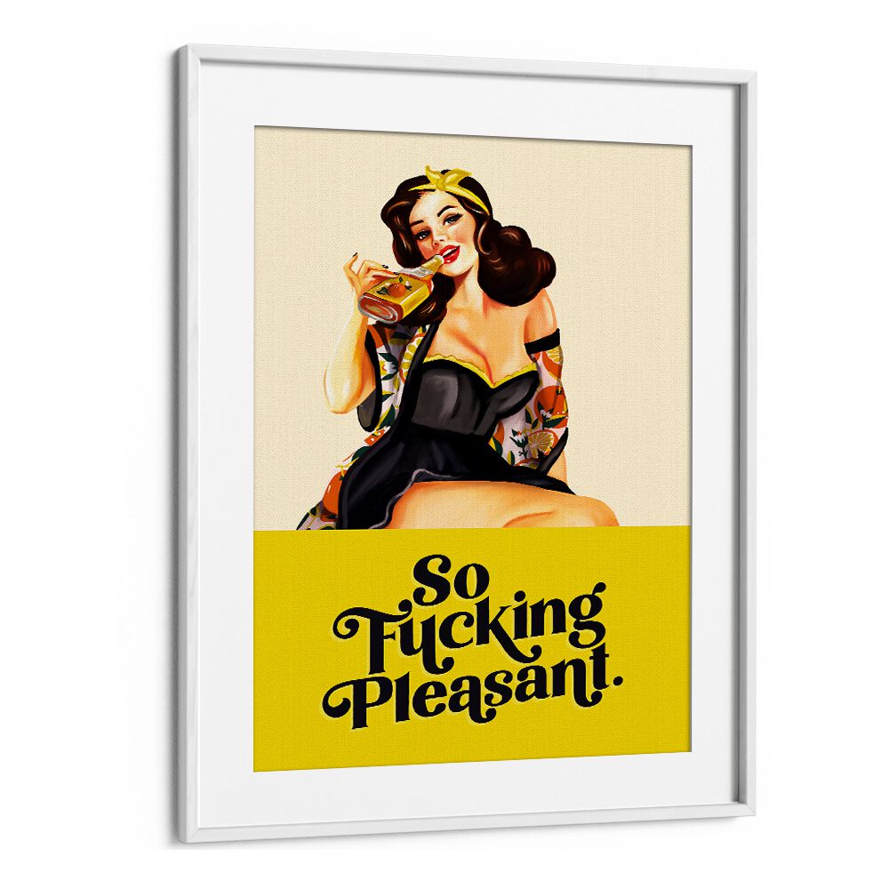 SO FUCKING PLEASANT ART DECO PINUP GIRL BY THE WHISKEY GINGER , WOMEN ILLUSTRATION PAINTINGS