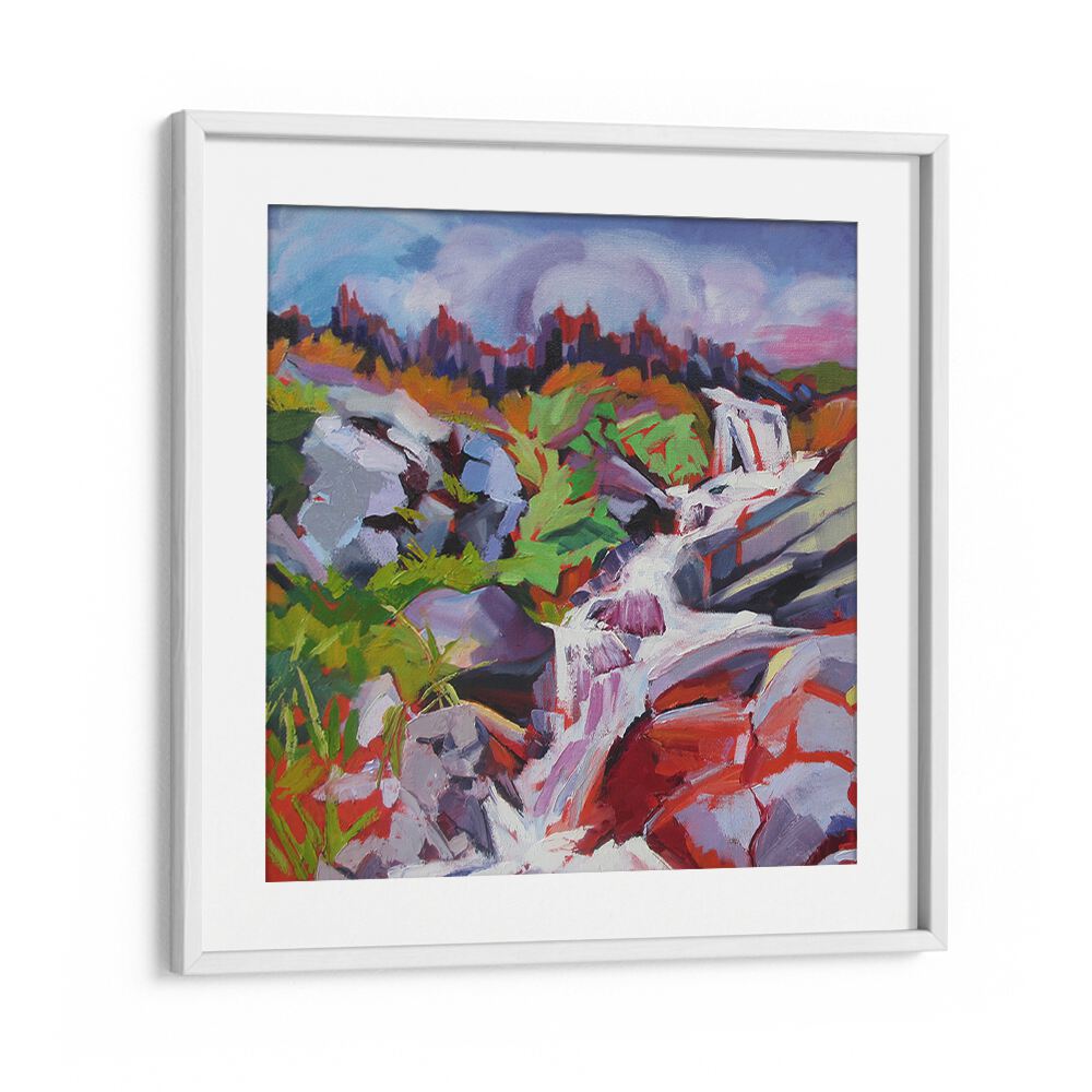 WATERFALL , LANDSCAPE PAINTINGS