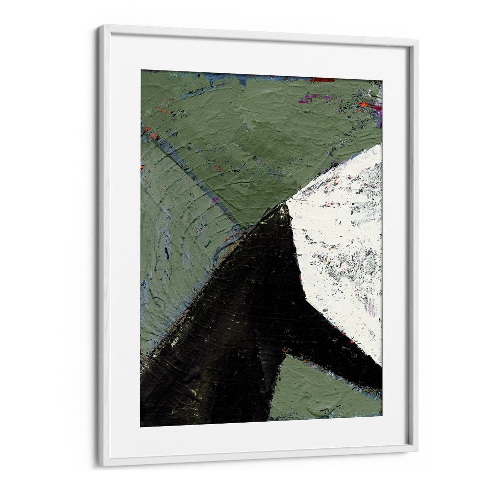 Stylish framed CONVERGENCE, ABSTRACT PAINTINGS showcasing bold colors and dynamic textures for modern decor.