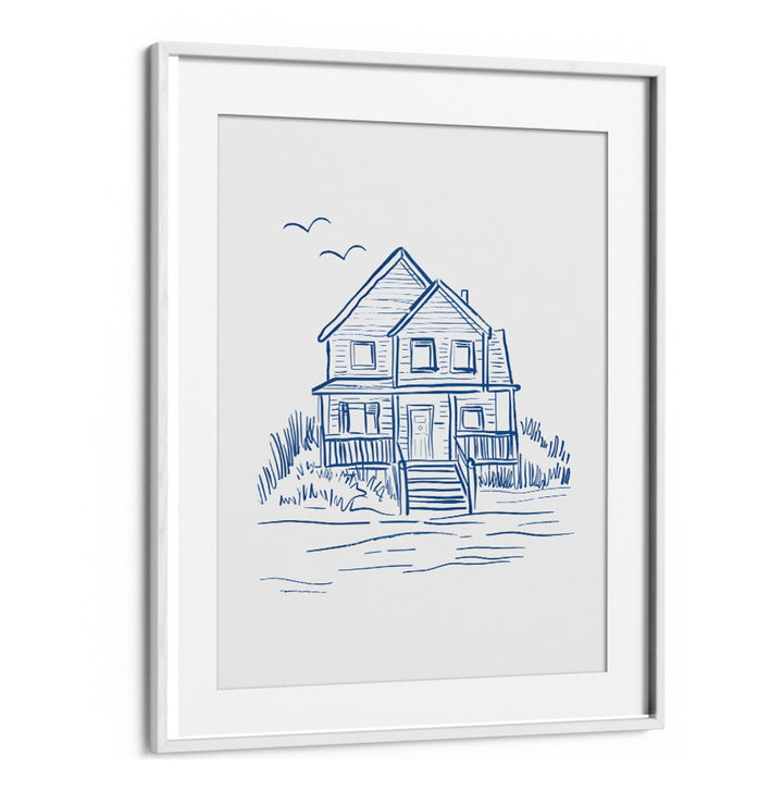 NANTUCKET BEACHHOUSE, BEACH PAINTINGS captures coastal charm, enhancing your home with serene elegance and style.