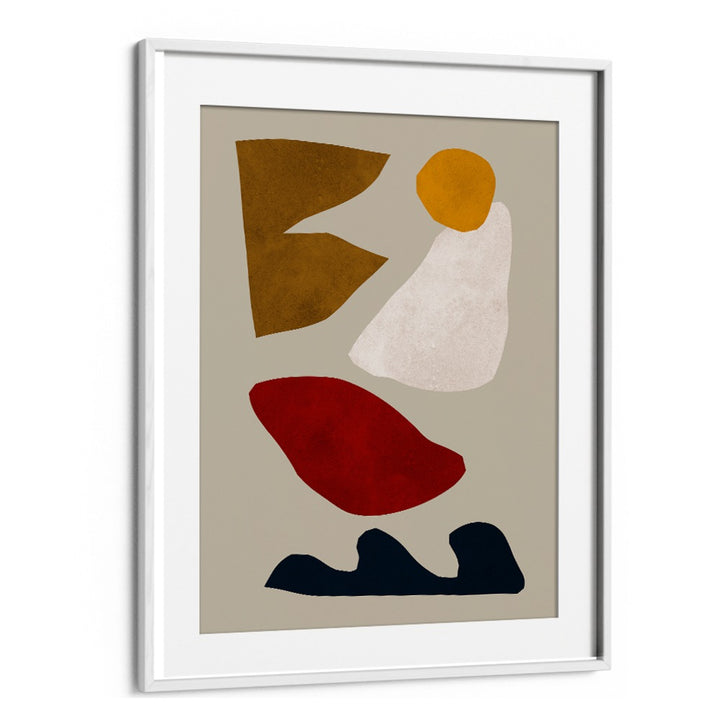 EXPRESSIVE GEO IV, GEOMETRIC ART PRINTS featuring abstract shapes in warm tones for a contemporary artistic touch.