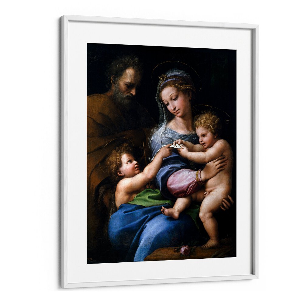 MADONNA OF THE ROSE (1517) BY RAPHAEL RAFFAELLO , VINTAGE PAINTINGS