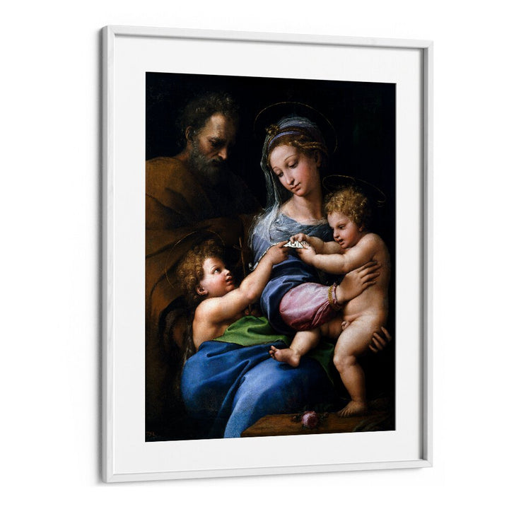 MADONNA OF THE ROSE (1517) BY RAPHAEL RAFFAELLO , VINTAGE PAINTINGS