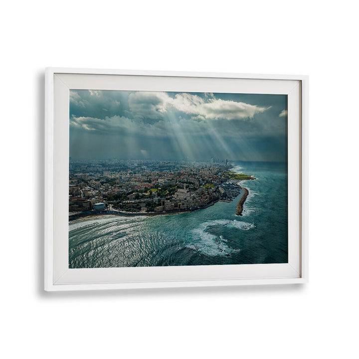 Stunning JAFFA PORT AERIAL VIEW, PHOTOGRAPHY PRINTS showcasing vibrant coastal landscapes and urban beauty.