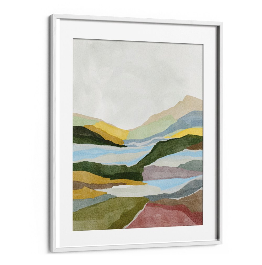 TRANQUIL HILL VIEW , LANDSCAPE PAINTINGS