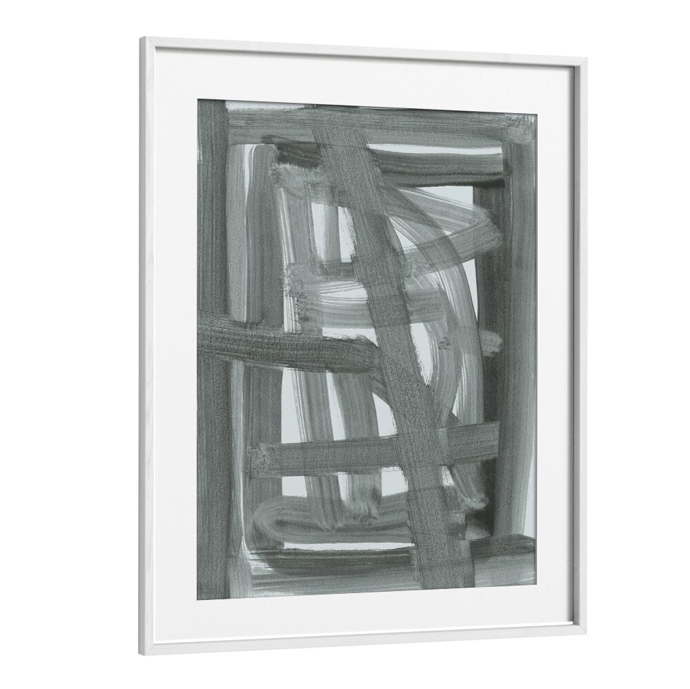 Stylish CONSTRUCT, ABSTRACT PAINTINGS in a sleek frame, perfect for enhancing modern home decor.
