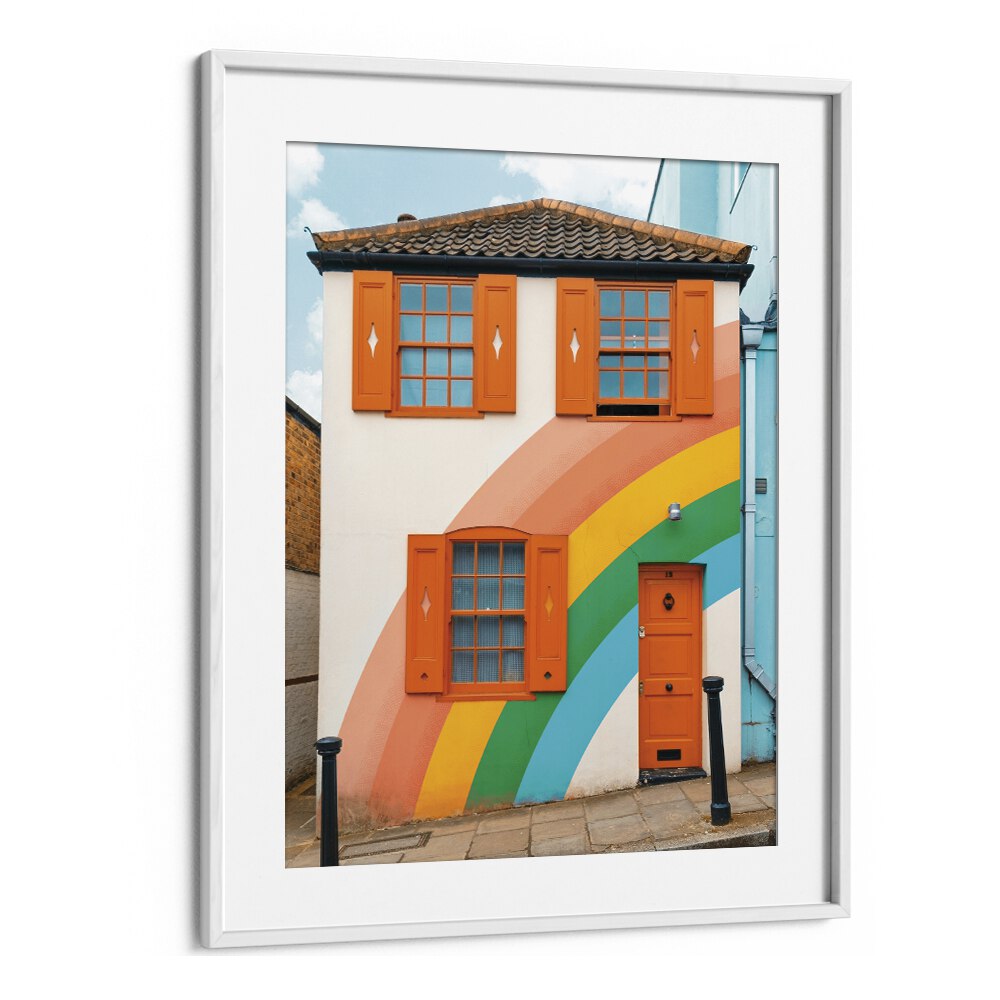 FUNKY RAINBOW HOUSE BY GABOR ESTEFAN, STREET PHOTOGRAPHY ART PRINTS