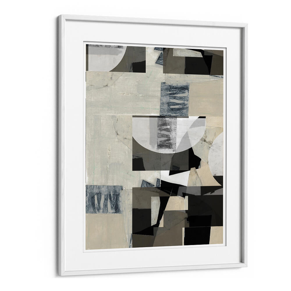 Sophisticated MONOCHROME COMPOSITION NO III, ABSTRACT PAINTINGS, perfect for elevating modern decor in any space.