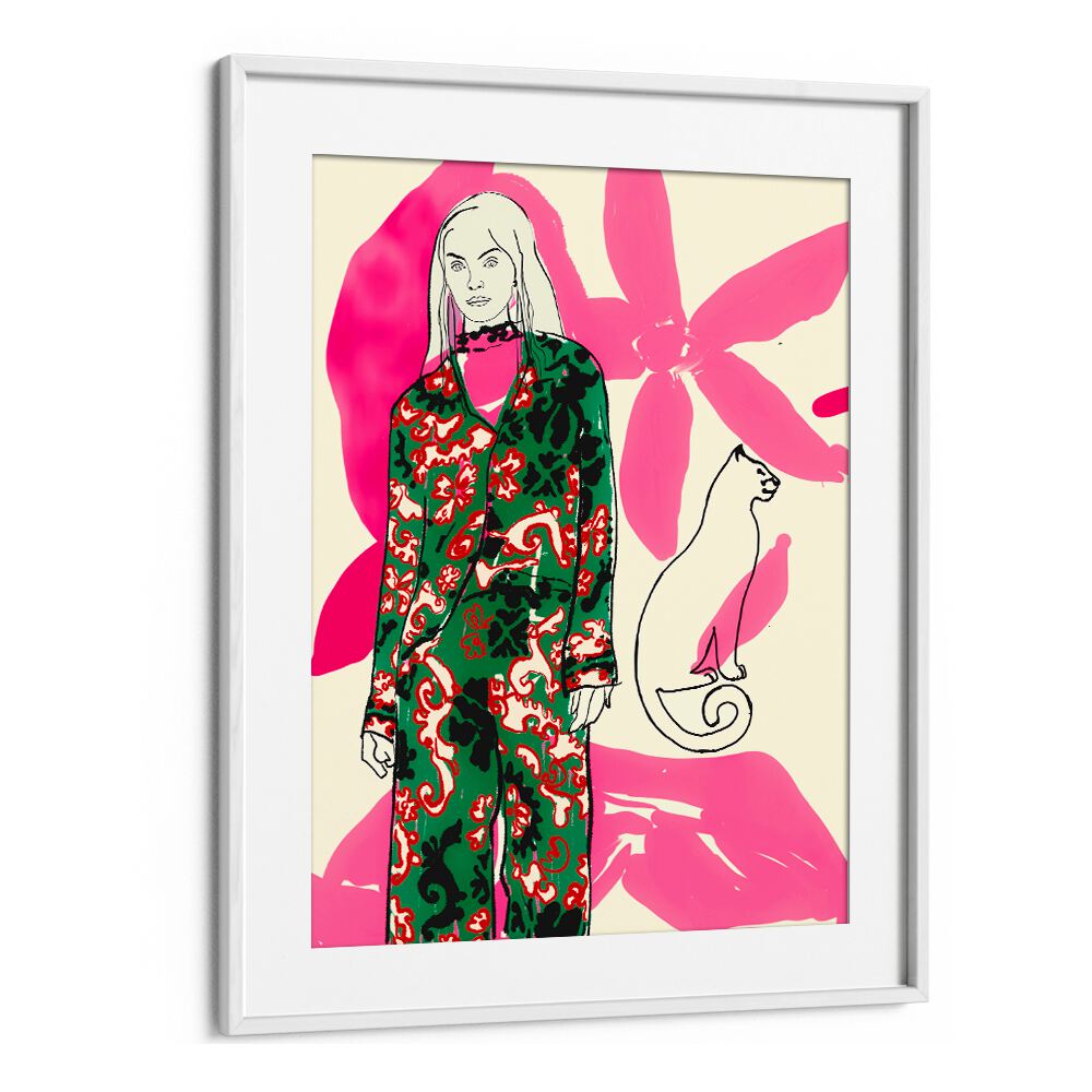 Vibrant illustration from CATWALK NO III, PORTRAITS showcasing fashion and art in stunning harmony.