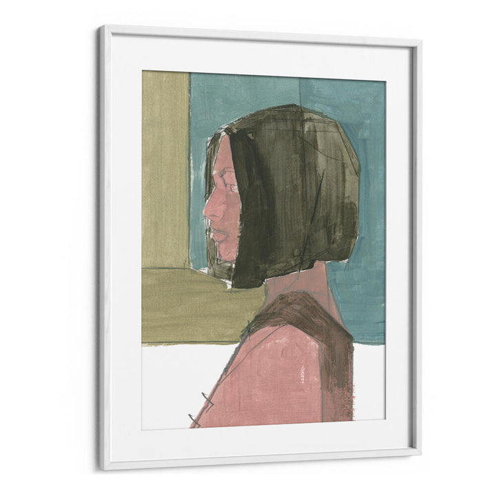 Captivating FEMALE PORTRAIT I, a fusion of abstract emotion and figurative art, perfect for your collection.