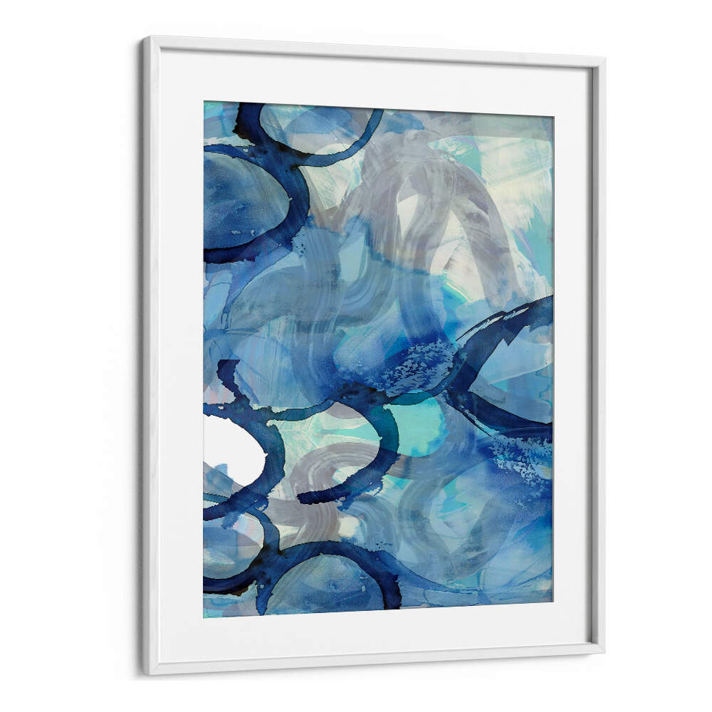 Captivating BLUE ABSTRACT SWIRLS 2, ABSTRACT PAINTINGS featuring vibrant hues for a stunning visual experience.