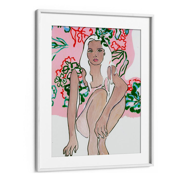Elegant artwork from VENUSIAN SUMMER, PORTRAITS & FIGURATIVE ILLUSTRATIONS, showcasing human form and emotion.