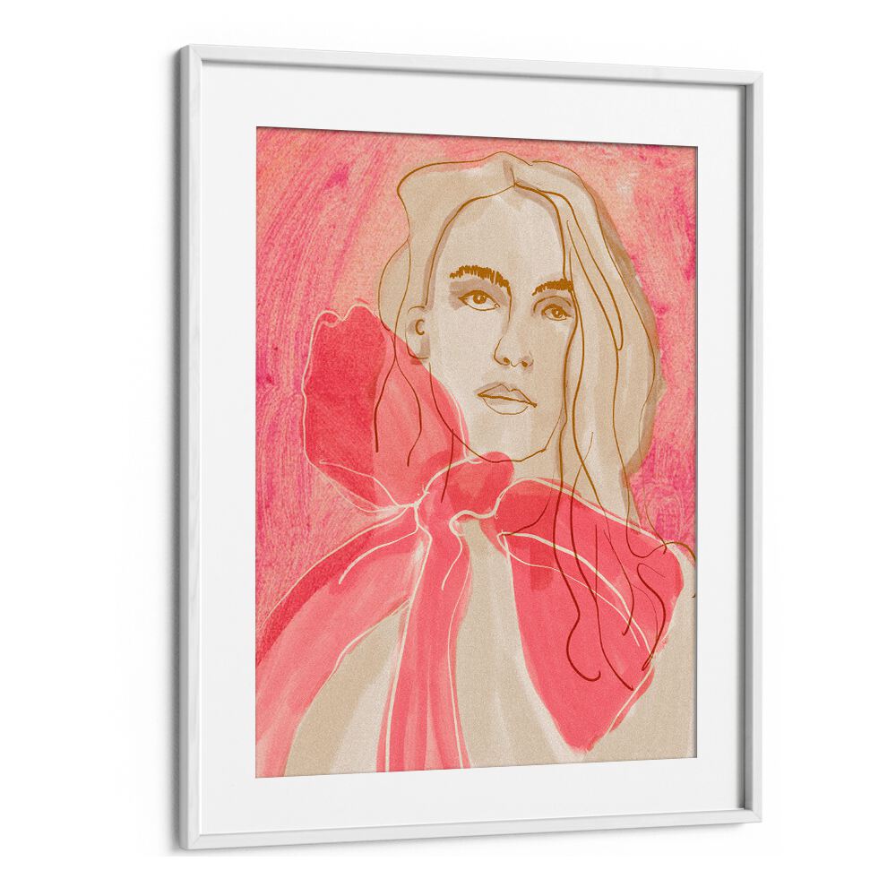 Stunning ETHERAL RED, PORTRAITS & FIGURATIVE ILLUSTRATIONS artwork featuring vivid red hues and intricate details.