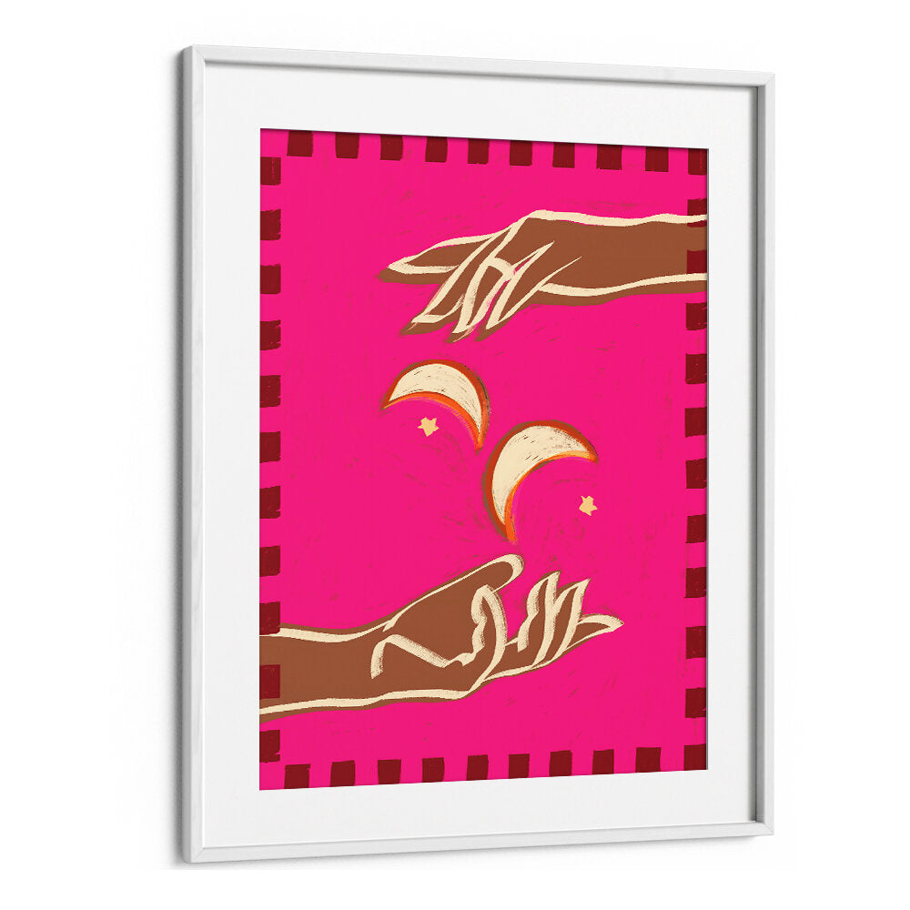 A COUPLE OF MOONS , BOHO ART PAINTINGS