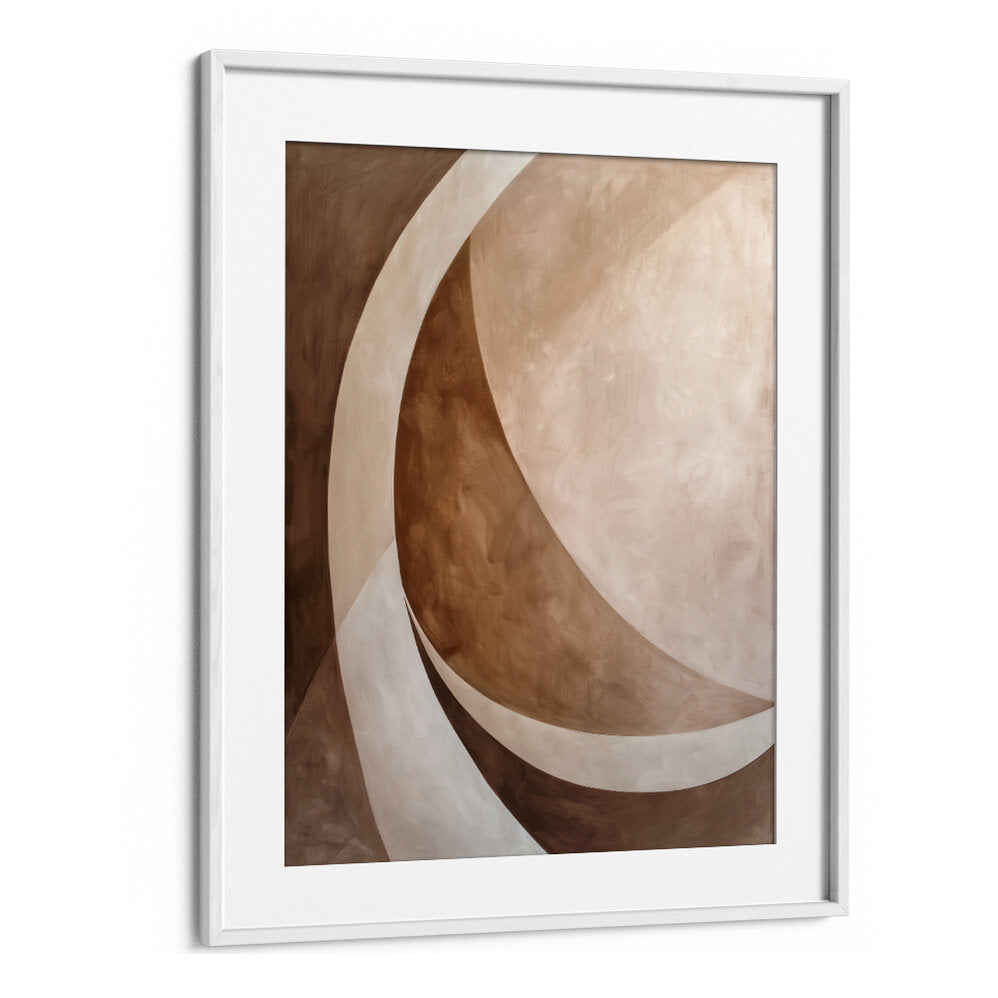 ABSTRACT ART BEIGE BROWN GEO ABSTRACT , ABSTRACT PAINTINGS