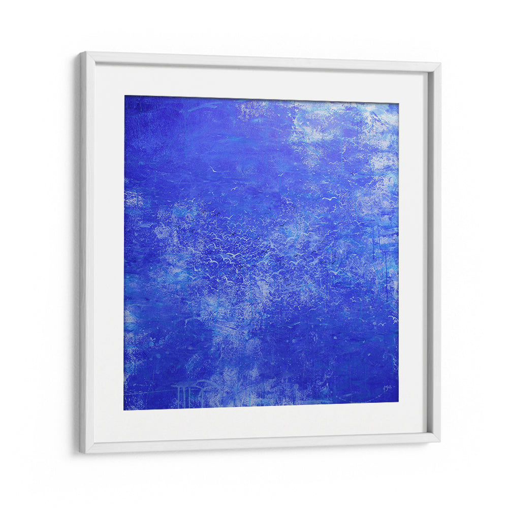 ABSTRACT BLUE SEA BIRDS