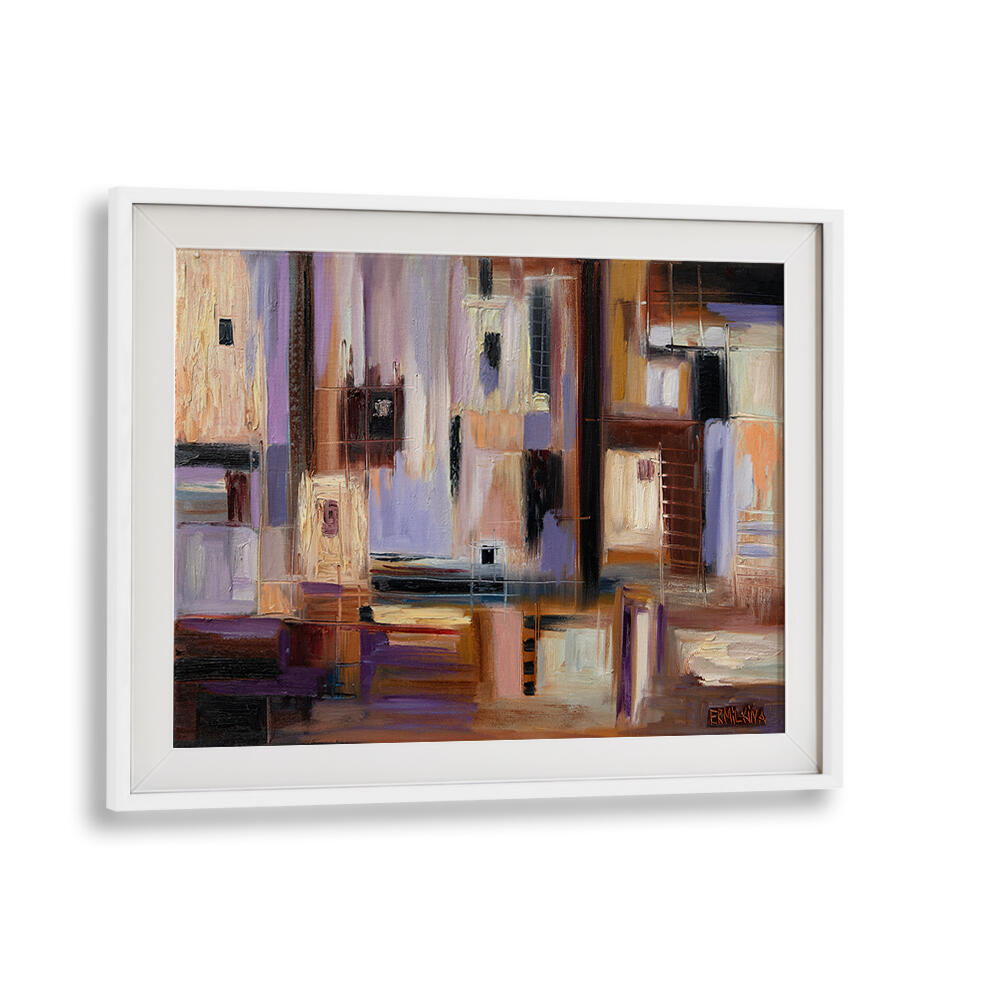 ABSTRACT CITY , MODERN IMPRESSIONISM PAINTINGS