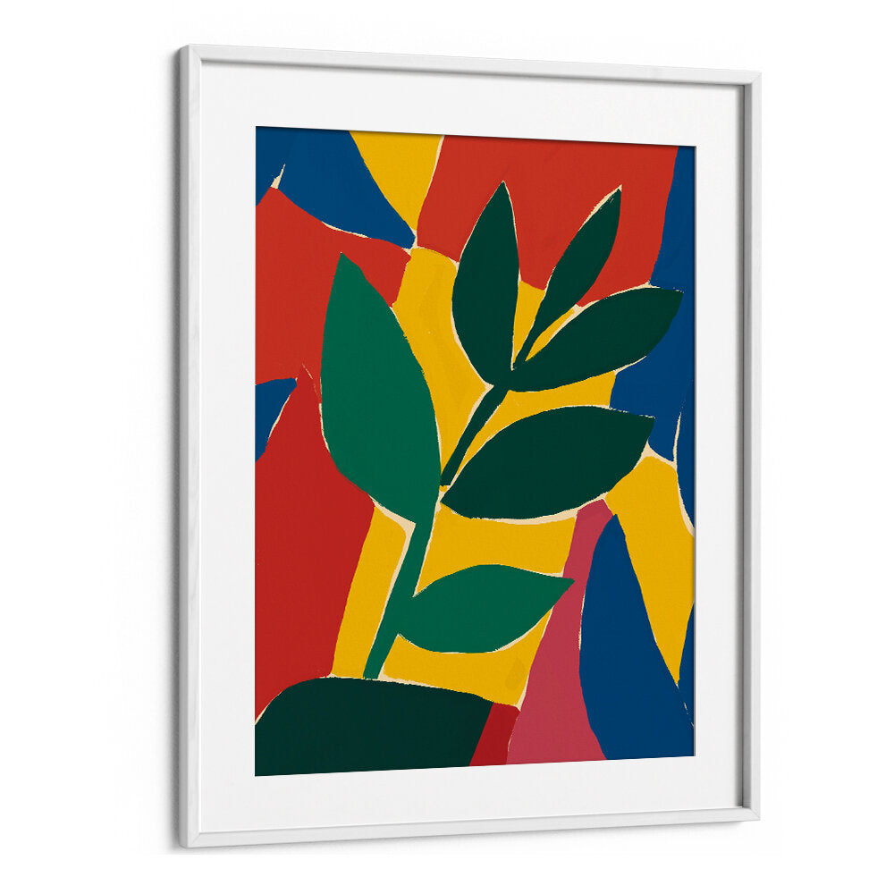ABSTRACT LEAF HARMONY , FLORAL FLOWER PAINTINGS