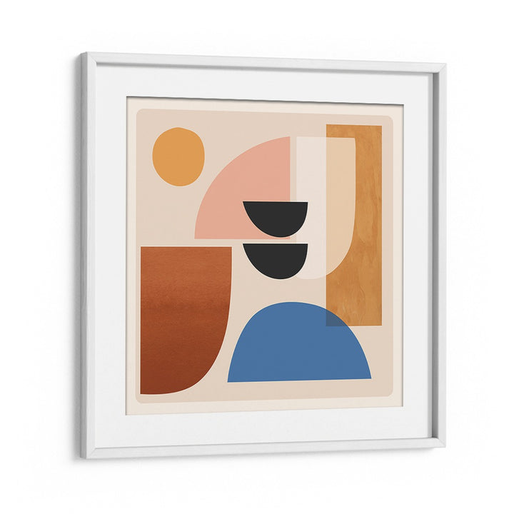 ABSTRACT MINIMAL SHAPES VI, GEOMETRIC ART PRINTS showcase vibrant colors and unique shapes, enhancing modern home decor.