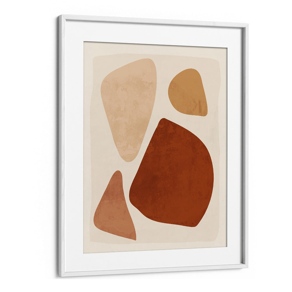 Elegant ABSTRACT SHAPES IX, GEOMETRIC ART PRINTS featuring organic shapes in warm tones, perfect for modern decor.