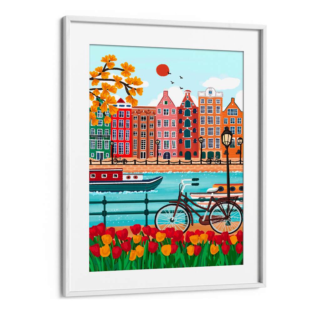 AMSTERDAM CANAL-SIDE CHARM ,TRAVEL POSTERS