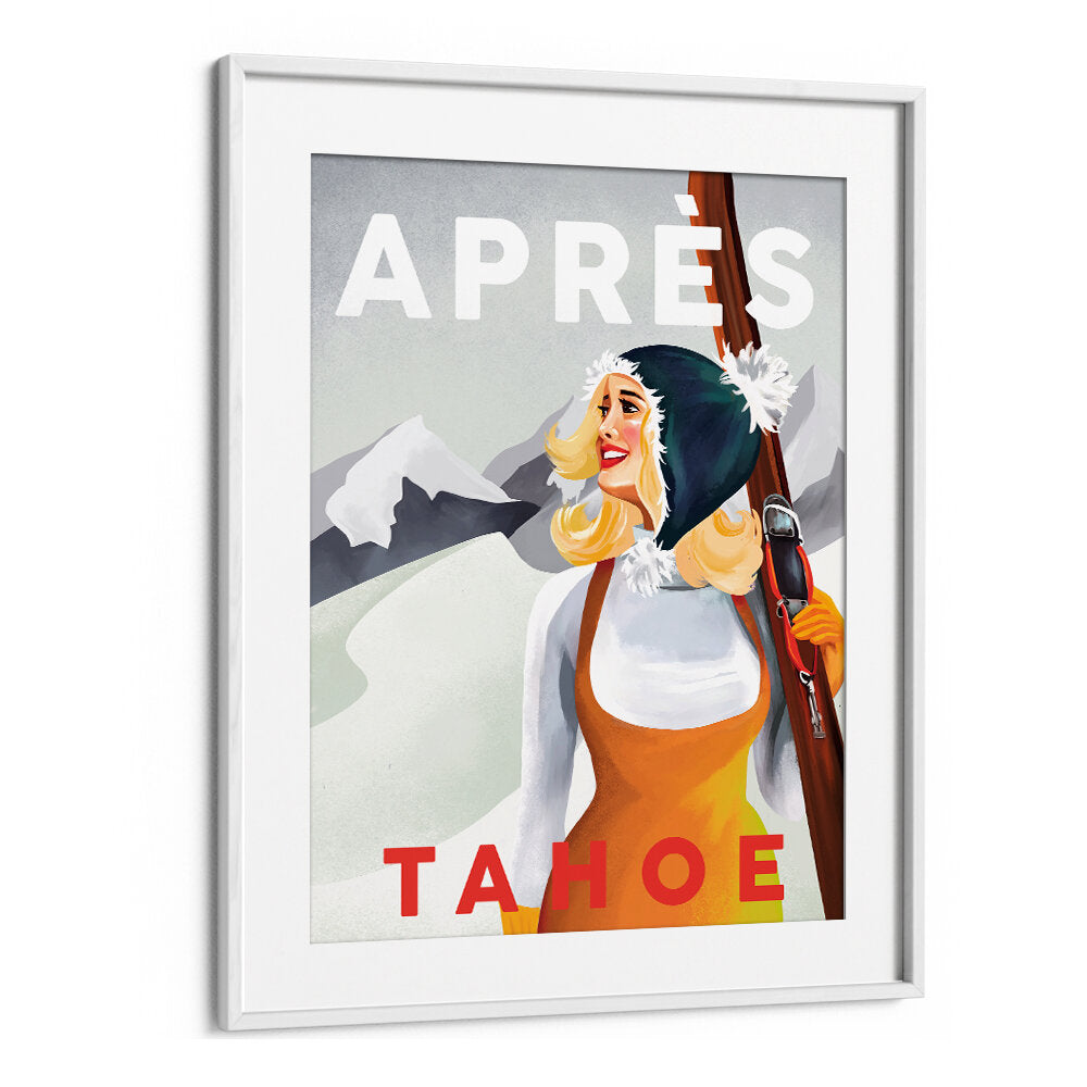 APRES SKI LAKE , VINTAGE TRAVEL POSTERS