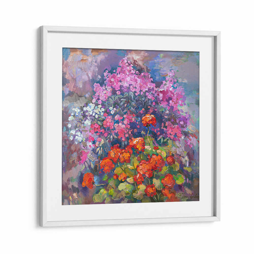 AROMA OF AUGUST , FLORAL FLOWER PAINTINGS