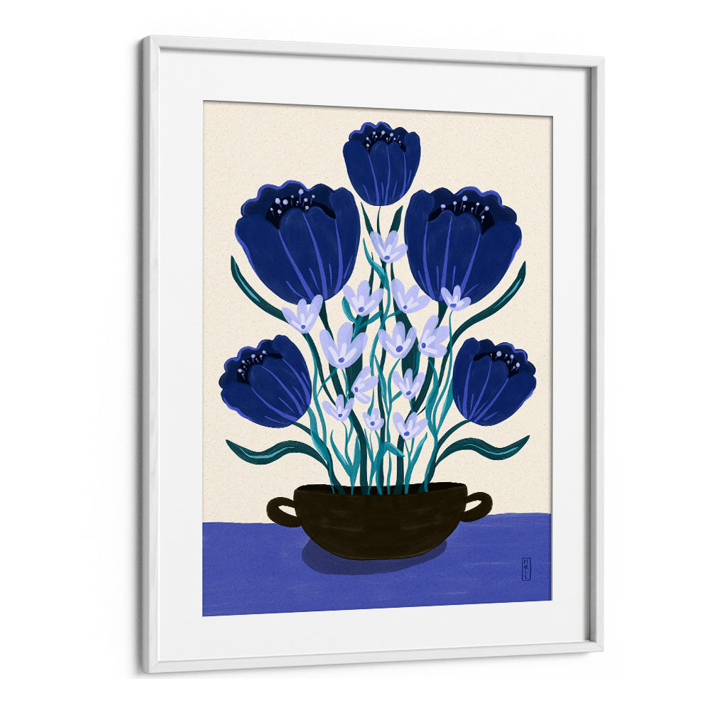 BLUE FLORAL ARRANGEMENT