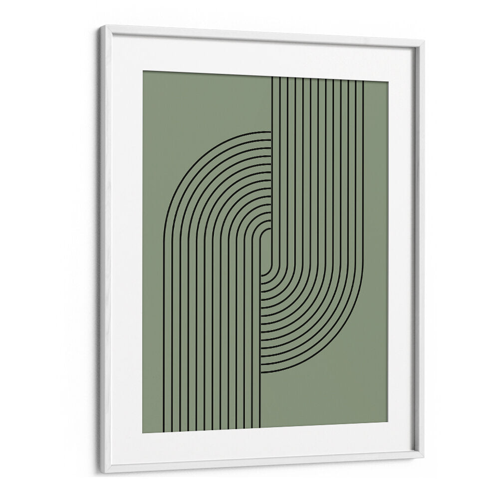 BAUHAUS BOHO SAAGE GREEN V , BOHO ART PAINTINGS