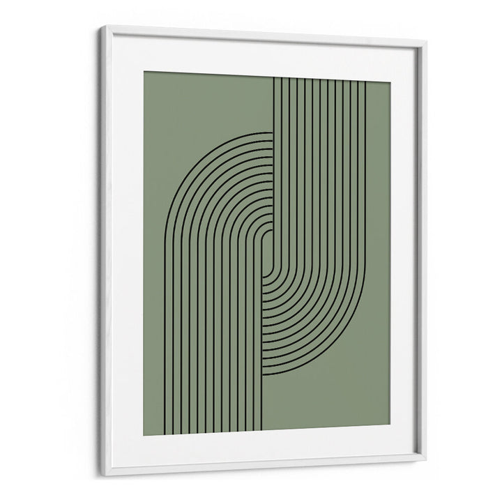 BAUHAUS BOHO SAAGE GREEN V , BOHO ART PAINTINGS