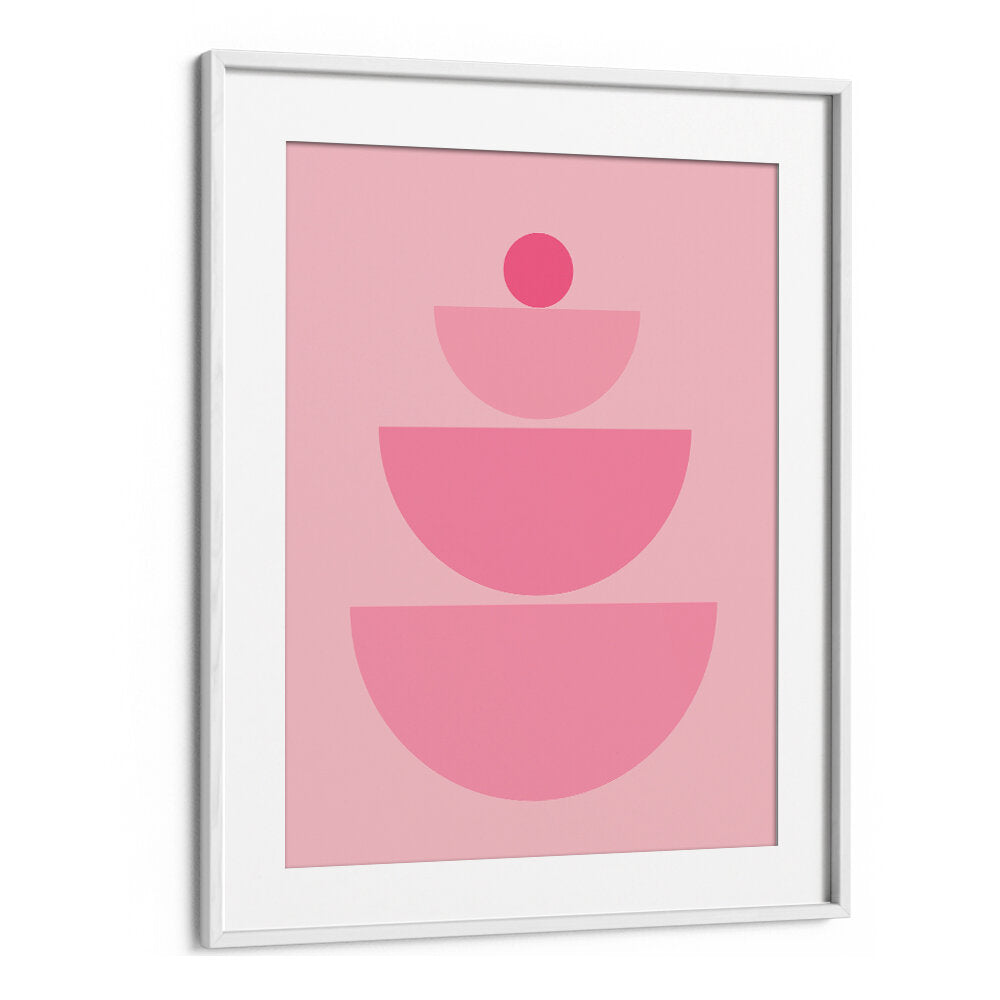 BAUHAUS BOHO PINK IV , BOHO ART PAINTINGS