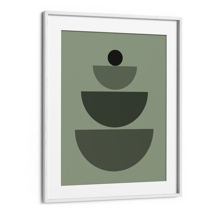 BAUHAUS BOHO SAAGE GREEN IV , BOHO ART PAINTINGS