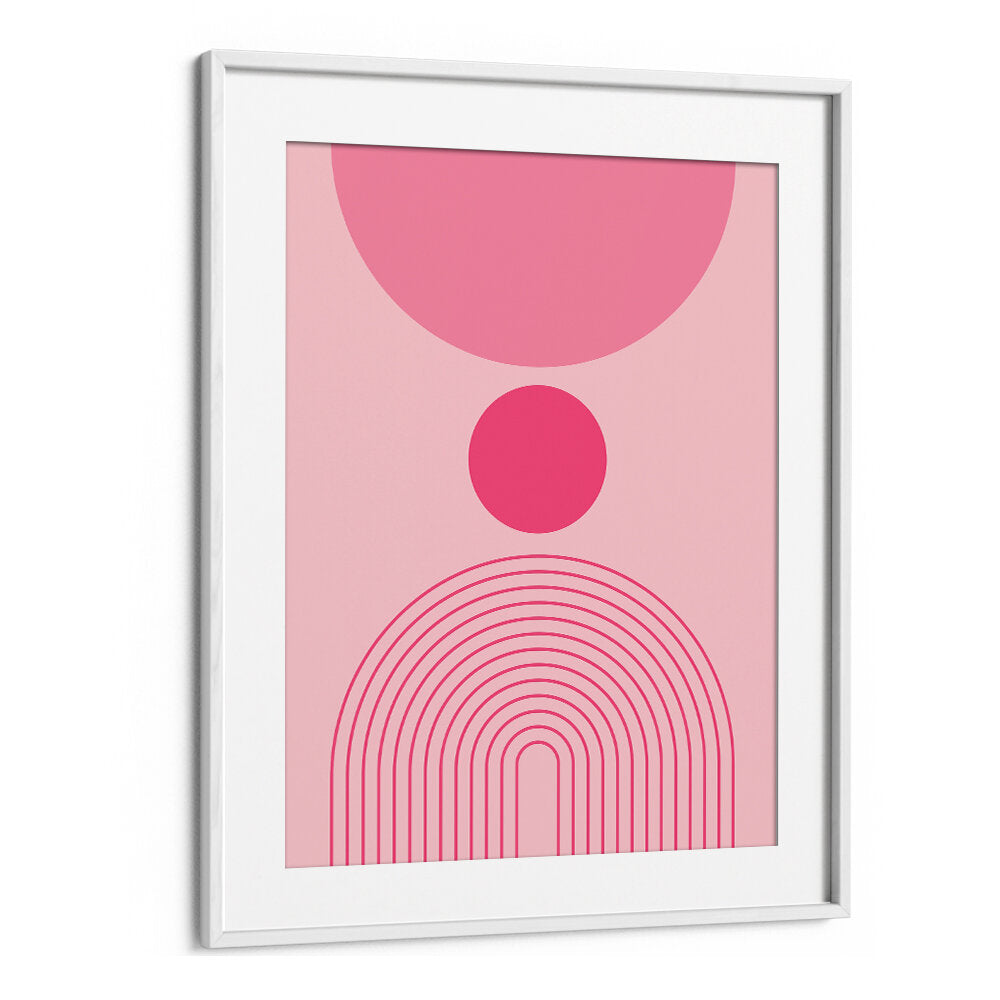 BAUHAUS BOHO PINK I ,BOHO ART PAINTINGS