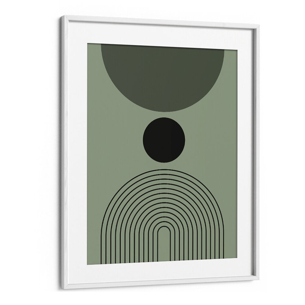 BAUHAUS BOHO SAAGE GREEN I , BOHO ART PAINTINGS