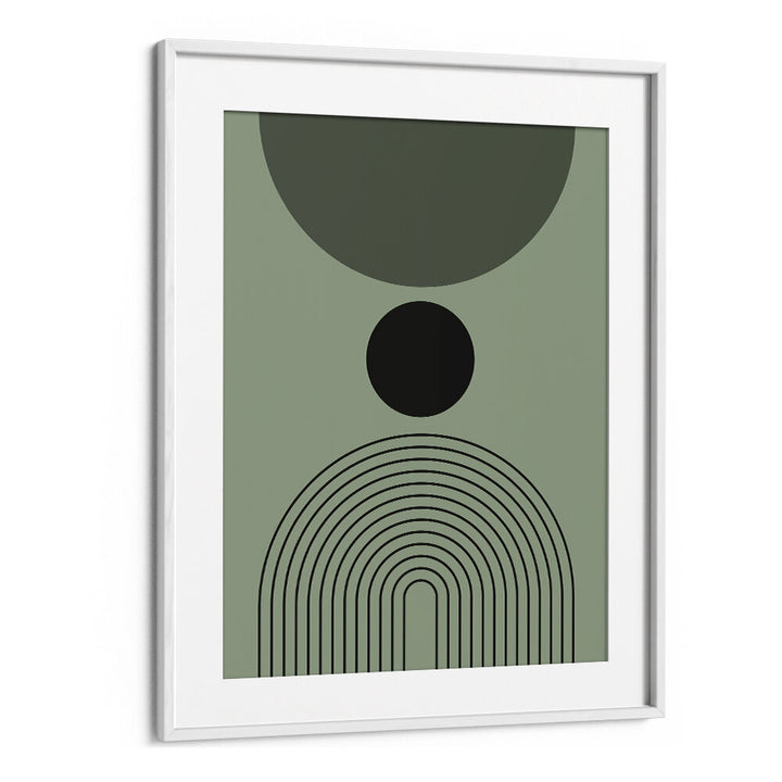 BAUHAUS BOHO SAAGE GREEN I , BOHO ART PAINTINGS