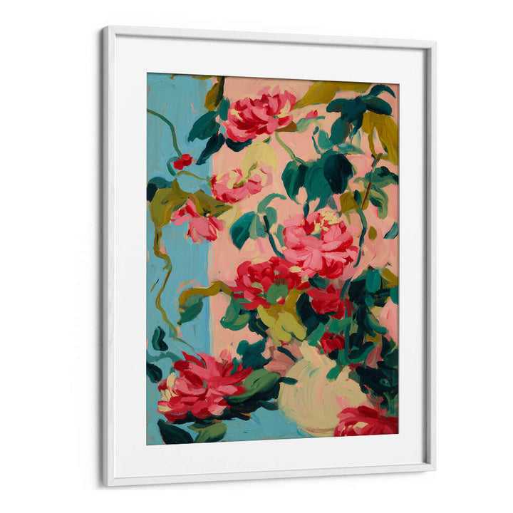 BLOOMING REVERIE I , FLORAL FLOWER PAINTINGS