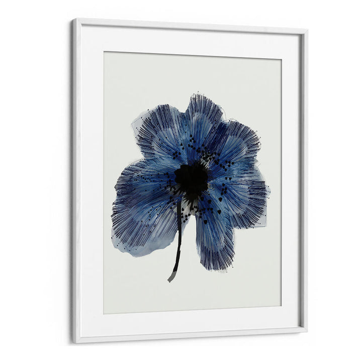 BLUE FLOWER II , FLORAL FLOWER PAINTINGS
