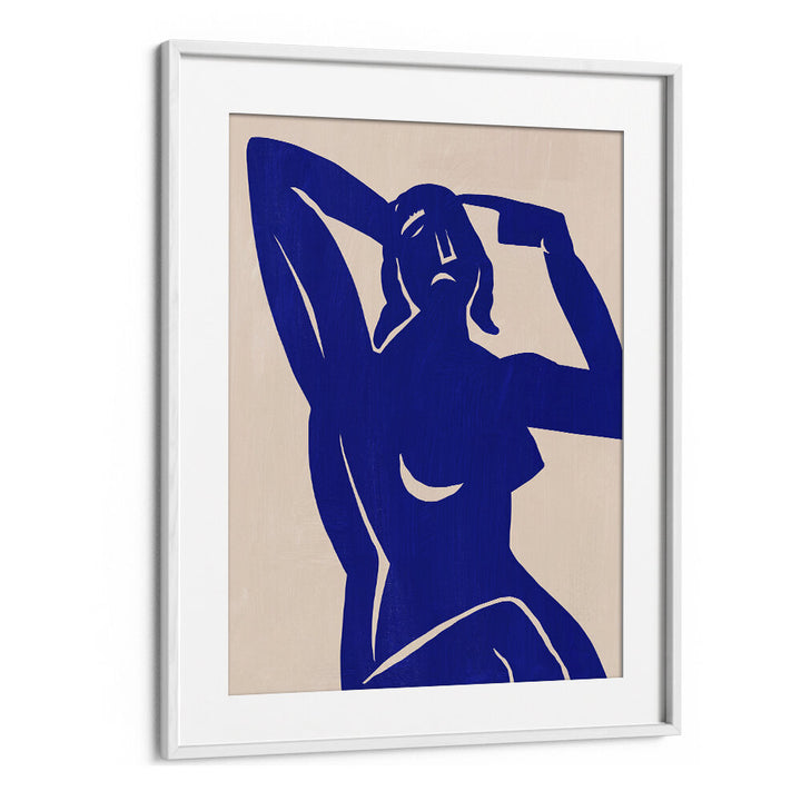 BLUE SILHOUETTE MUSE , PORTRAITS & FIGURATIVE ILLUSTRATIONS