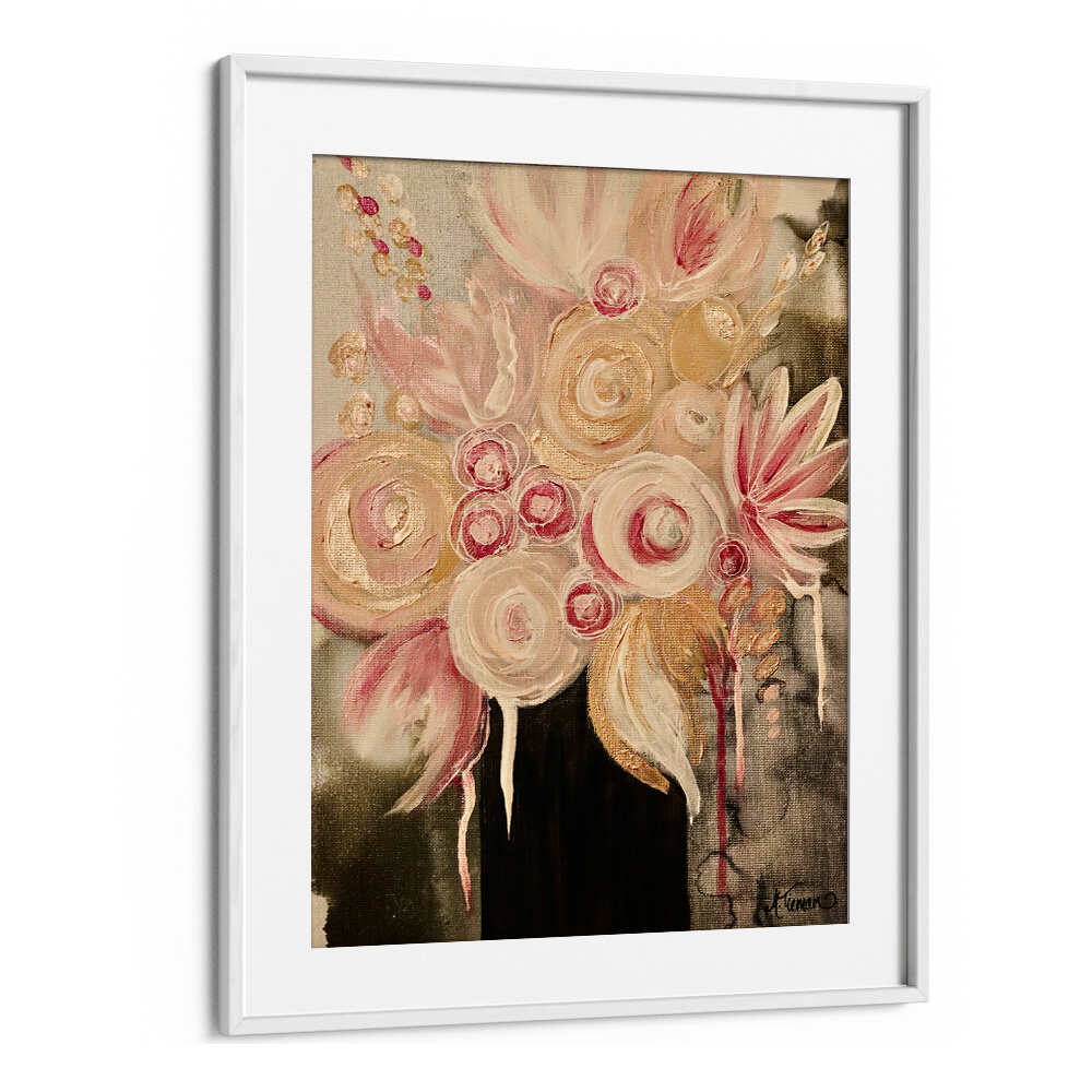 Elegant BLUSH, FLORAL FLOWER PAINTINGS featuring soft pink blooms, perfect for enhancing your home decor.